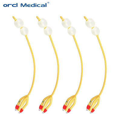 4 Way Latex Foley Catheter Silicone Coated Double Balloon Λατέξ Καθητήρες Ούρων